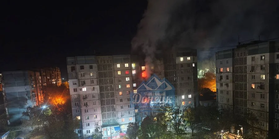 Dronele lovesc Donetsk ocupat, victime raportate