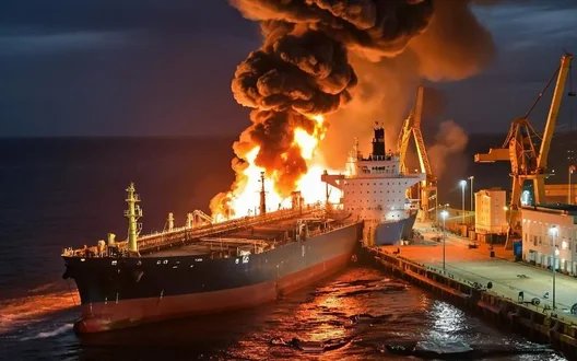 Atac asupra terminalului petrolier din Tuapse: cel puțin două lovituri