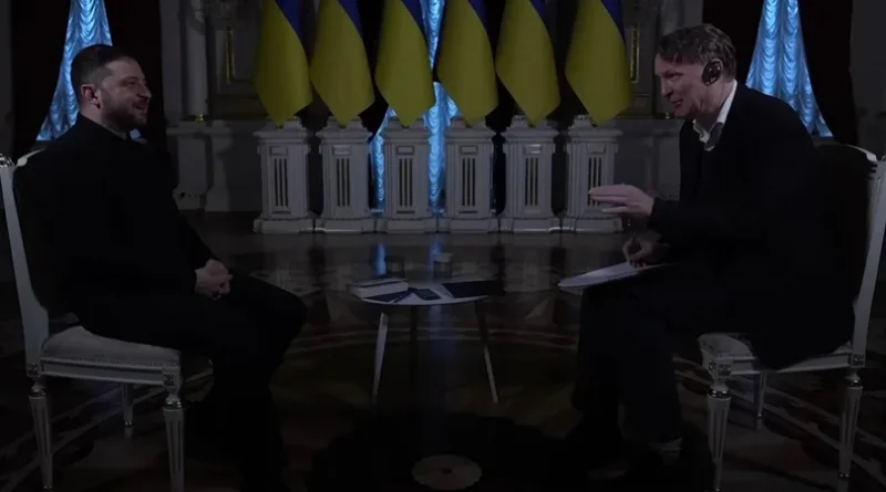 Pană de curent de două ori în timpul interviului lui Zelenskyy la Palatul Mariinskyi