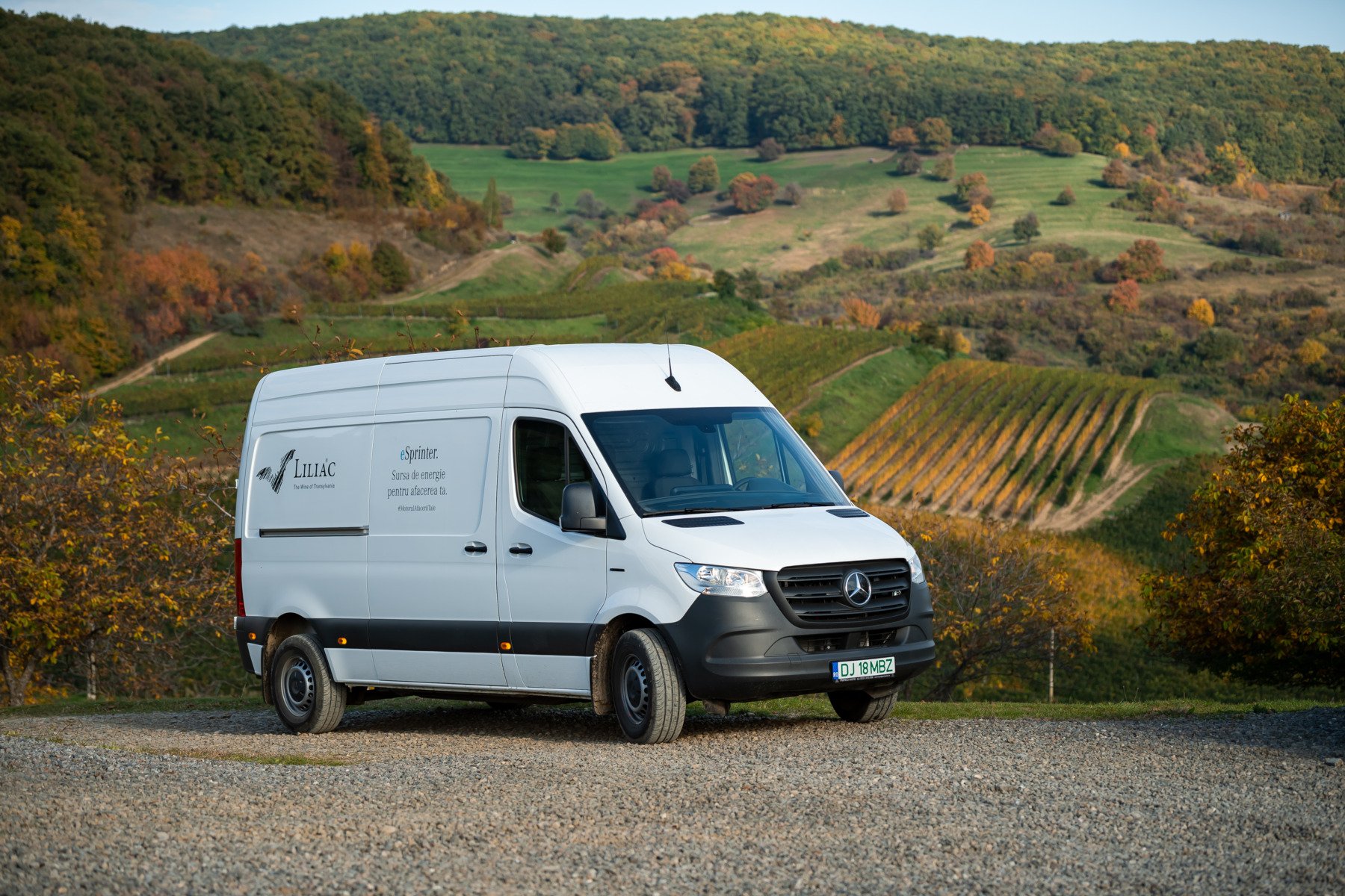 Crama Liliac transportă vinul pe drum electric cu eSprinter