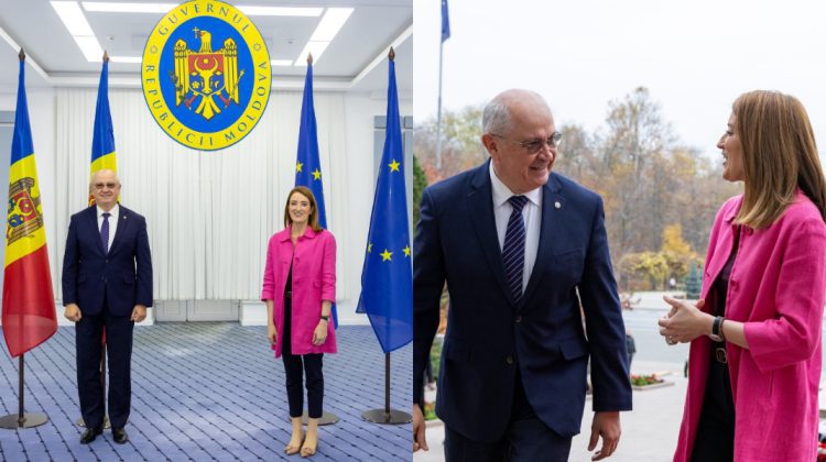 Alexandru Munteanu s-a întâlnit cu Roberta Metsola la Chișinău