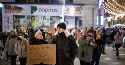 Marșul de noapte pentru siguranță stradală la Chișinău