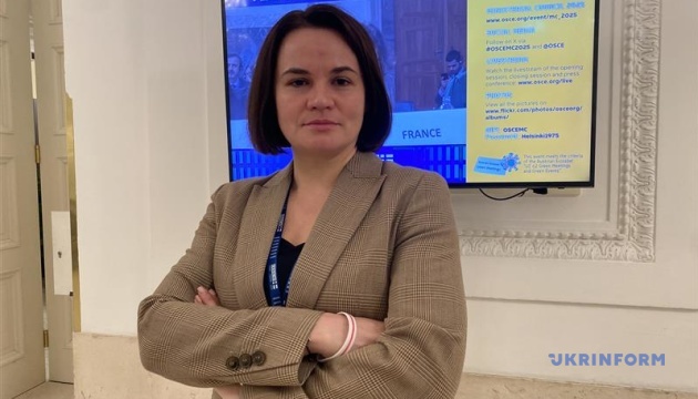 Tikhanovskaya: negocierile de pace trebuie să fie pe termenii Ucrainei