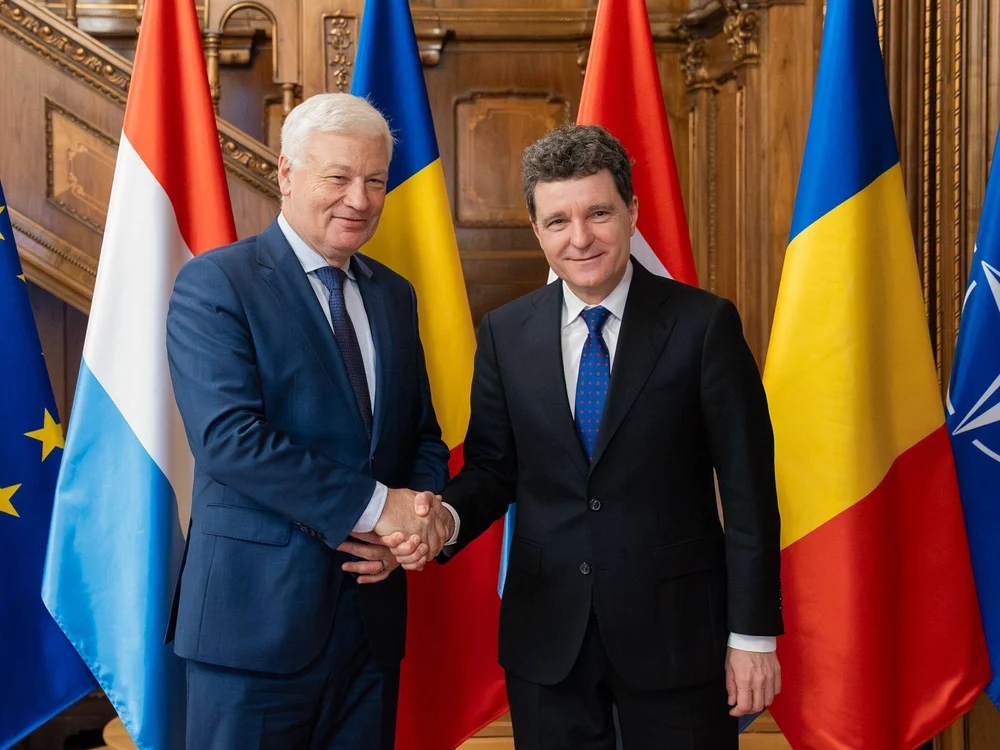Nicușor Dan s-a întâlnit cu președintele Parlamentului din Luxemburg