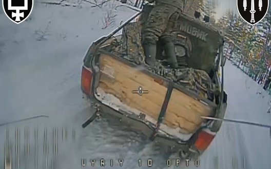 Dronă a batalionului SIGNUM lovește trupe rusești în direcția Lyman