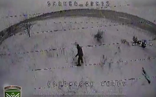 Drona Brigăzii 68 a distrus un vehicul inamic