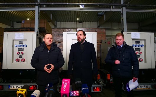 Primul lot de 400 de generatoare din Polonia a ajuns la Kyiv