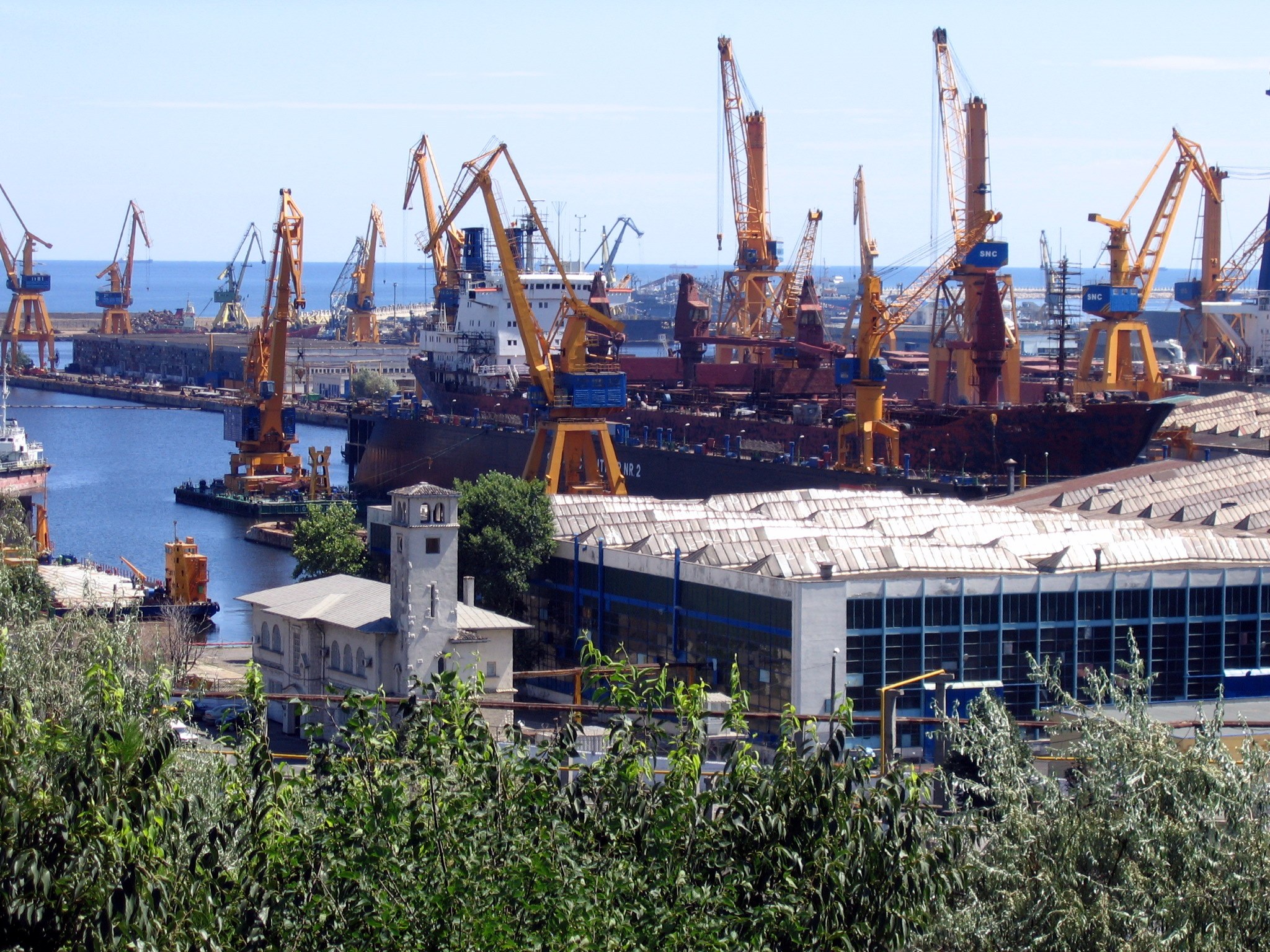 Infrastructură navală din Constanța, fotografie de arhivă