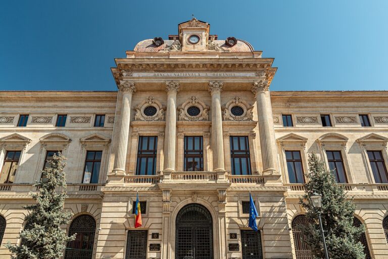 Clădirea Băncii Naționale a României din București, fotografie de arhivă din 2024