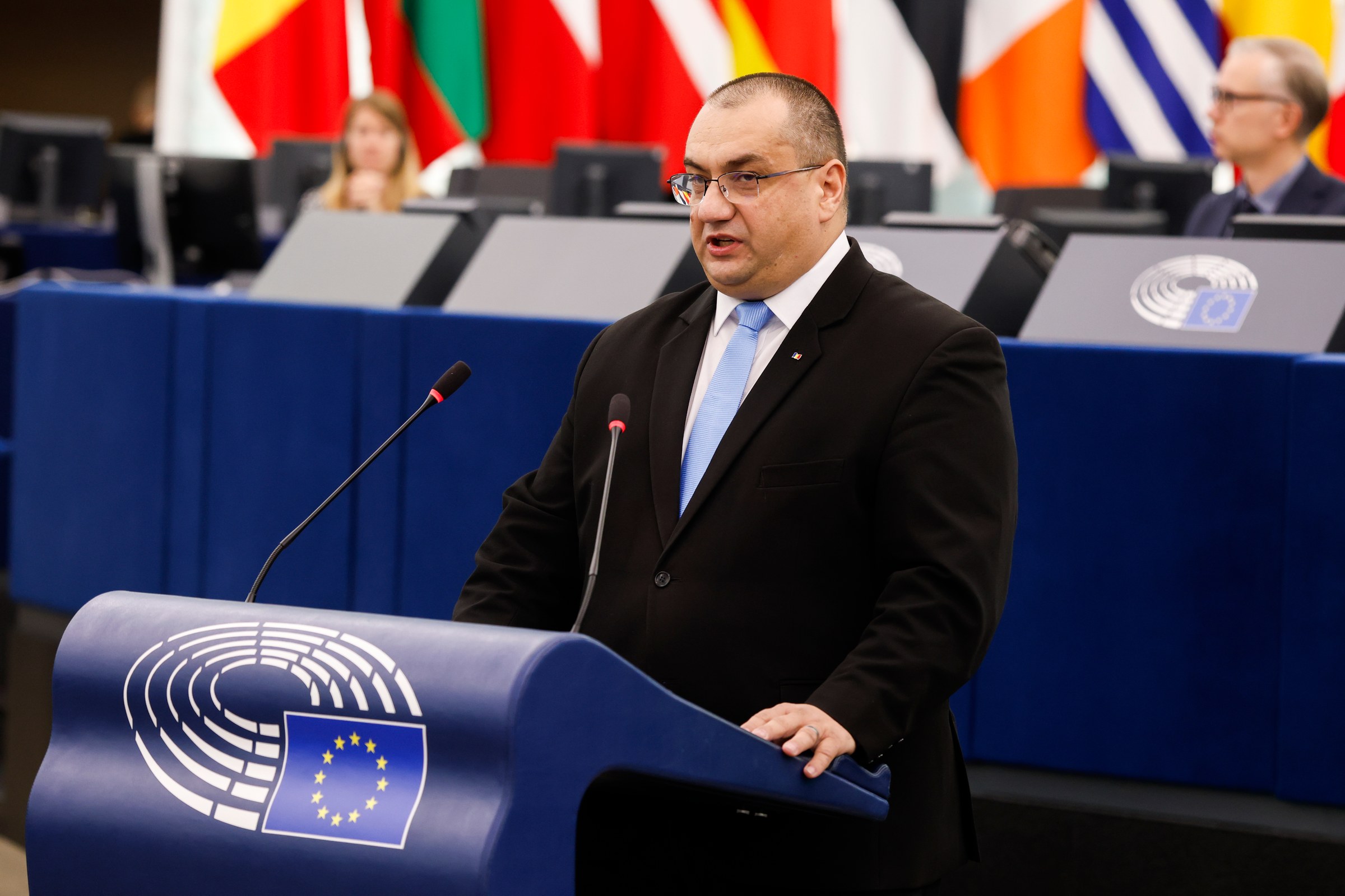 Cristian Terheș, în dezbaterea Parlamentului European despre atacurile din Marea Neagră, Strasbourg, 20 octombrie 2026