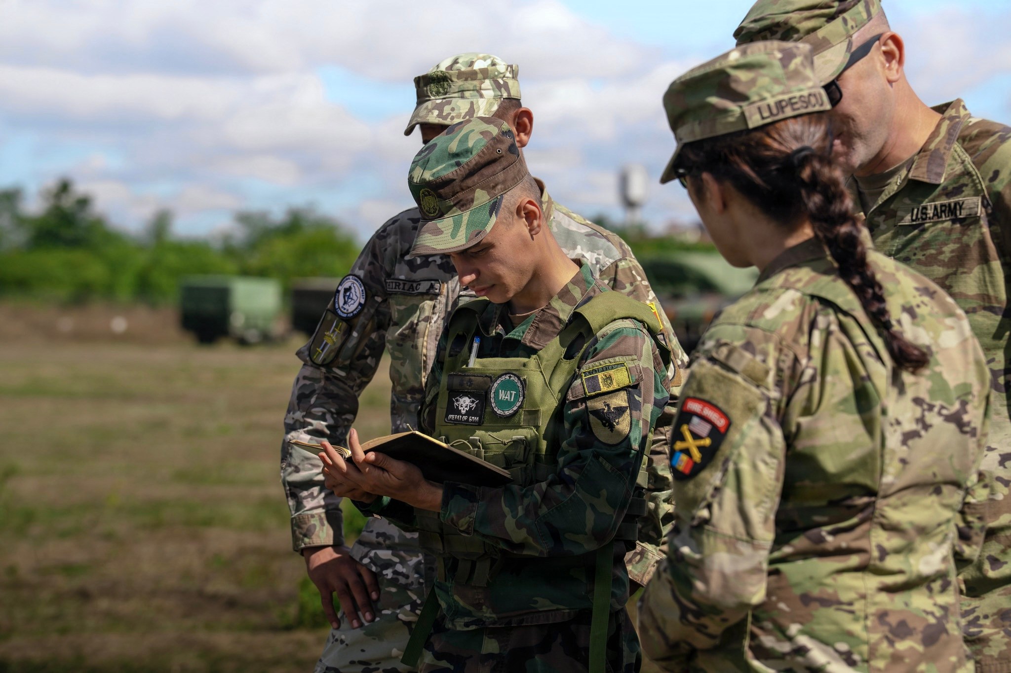 Militari moldoveni la antrenament de artilerie în Bulboaca în timpul Fire Shield 2026, fotografie din 7 septembrie 2026